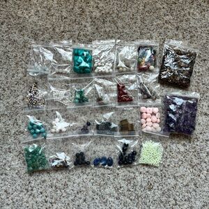 USED LOT Crystal & Miscellaneous Beads